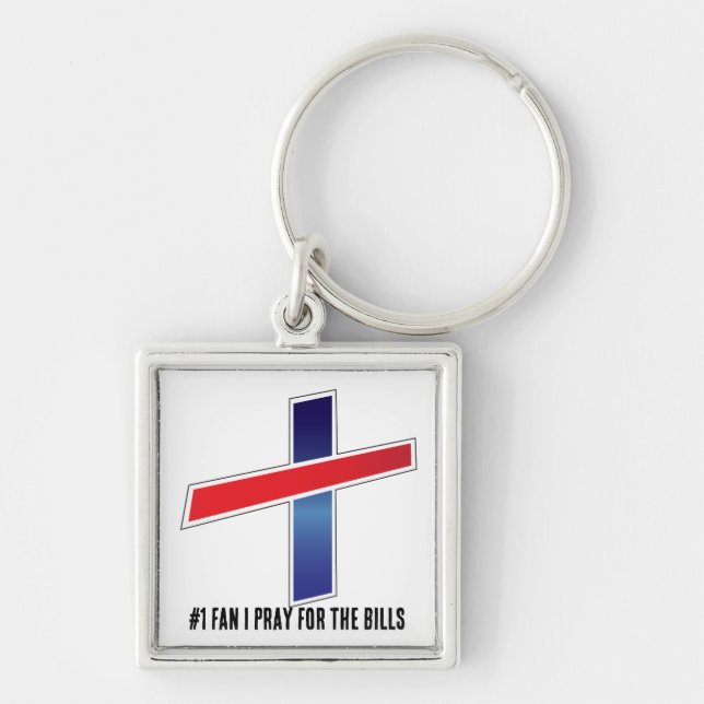 #1 fan i pray for the Bills Key Ring (Front)
