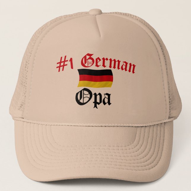 #1 German Opa Trucker Hat (Front)