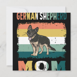 1 German Shepherd Mom Invitation