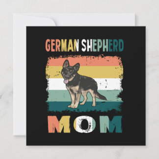 1 German Shepherd Mum Invitation