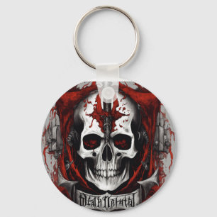 1. "Gothic Skull Keychain: Unlock Your Dark Side"  Key Ring