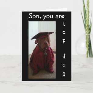 #1 GRAD IN OUR FAMILY SON CARD