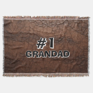#1 Grandad Leather-look Throw Blanket