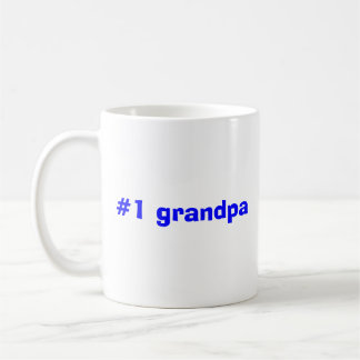 #1 grandpa coffee mug