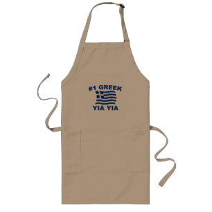 #1 Greek Yia Yia Long Apron