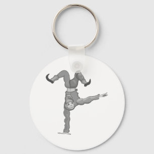 1 handed handstand clown key ring
