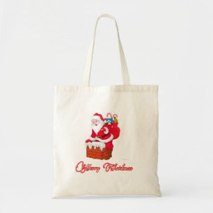 1.Ho Ho Ho Santa claus laugh face merry Christmas Tote Bag