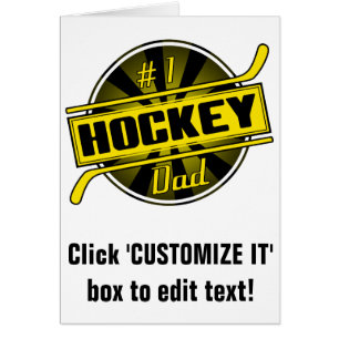 #1 Hockey Dad (black / gold)