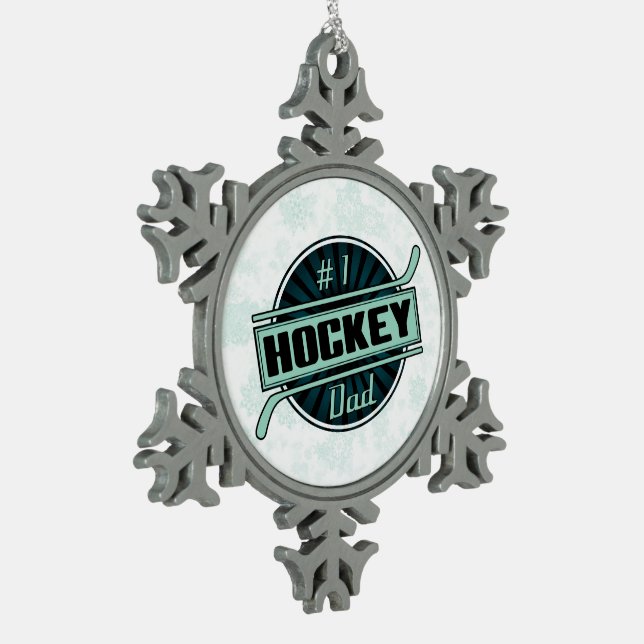 #1 Hockey Dad Christmas Tree Decoration (Left)