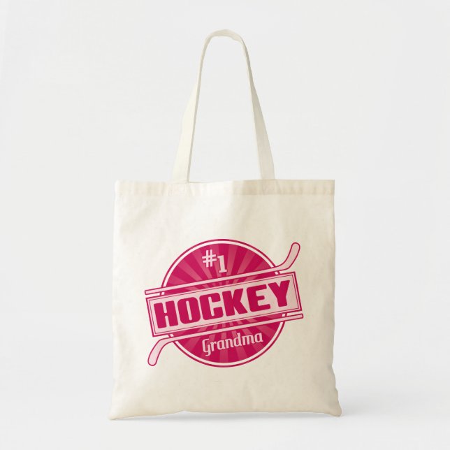 #1 Hockey Grandma Tote Bag (Front)