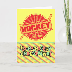 #1 Hockey Mum Christmas Card