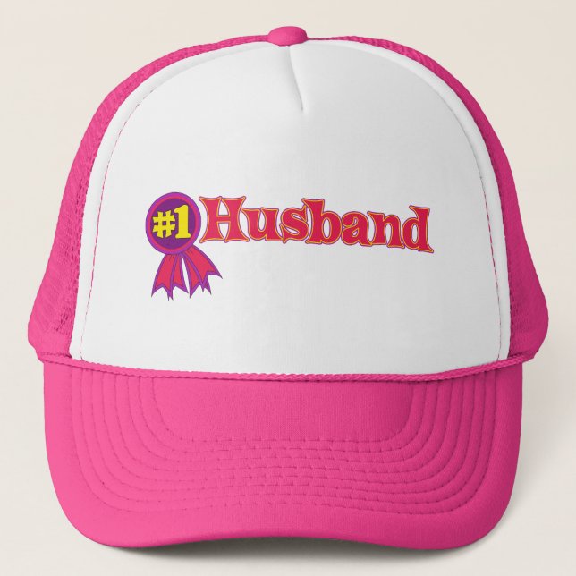 #1 Husband Trucker Hat (Front)