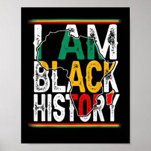 1 I Am Black History Month African American Pride. Poster