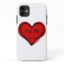 1 in 100 CHD Awareness Phone Case