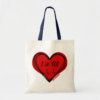 1 in 100 CHD Awareness Tote Bag