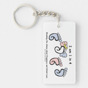 1 in 4 Keychain
