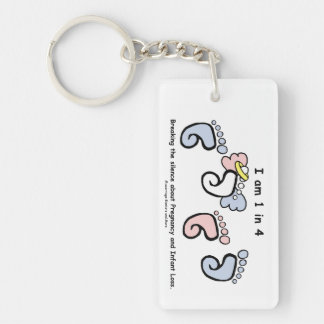 1 in 4 Keychain