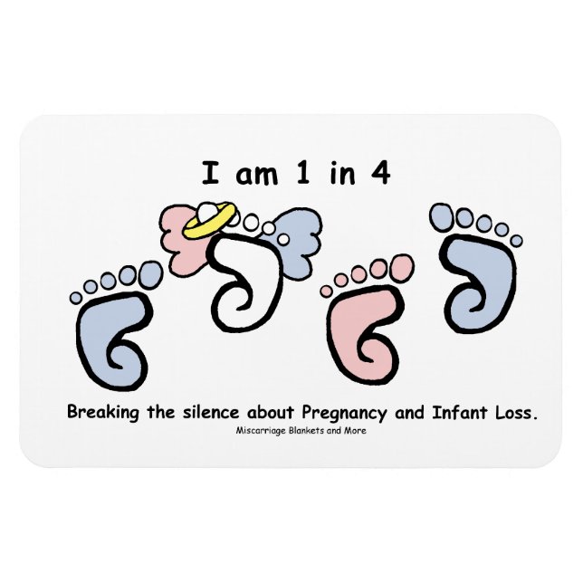 1 in 4 magnet (Horizontal)