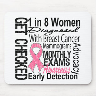 1 in 8 Women - Breast Cancer Awareness Mouse Pad
