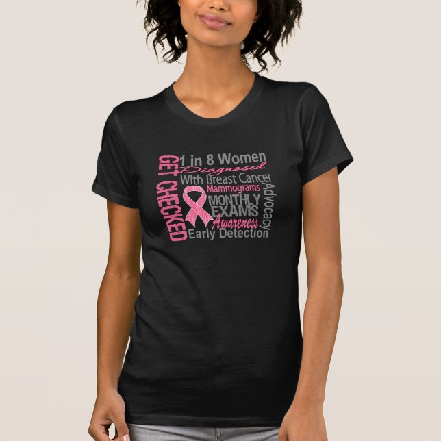 1 in 8 Women - Breast Cancer Awareness T-Shirt (Front)