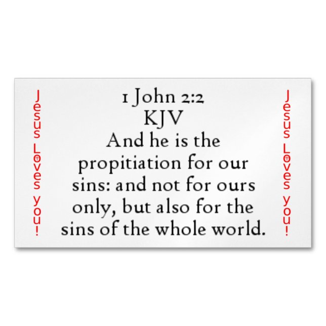 1 John 2:2 seed card magnet (Front)