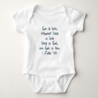 1 John 4:16 Baby Bodysuit