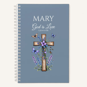 1 John 4:16 God Is Love – Personalised Christian Notebook