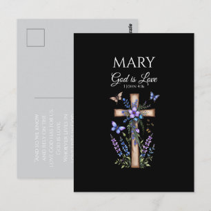 1 John 4:16 God Is Love – Personalised Christian Postcard