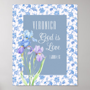 1 John 4:16 God Is Love – Personalised Christian Poster