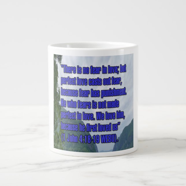 1 John 4:18–19 WEBU Mug (Front)