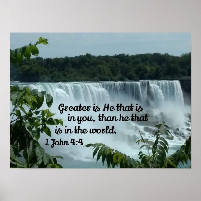1 John 4:4 Greater is He that is in you Poster (Front)