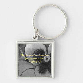 1 John 4:8 "---for God is love." Bible truths Key Ring