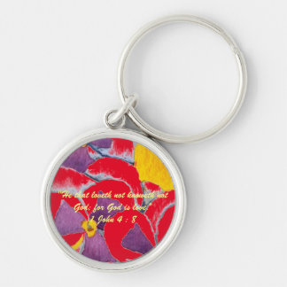 1 John 4:8 "---for God is love." Bible truths  Key Ring