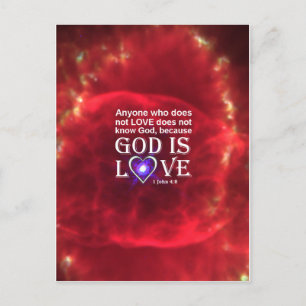 1 John 4:8 Postcard