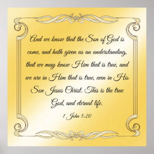 1 John 5:20  Poster