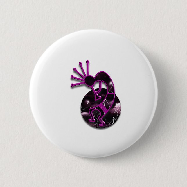1 Kokopelli #2 6 Cm Round Badge (Front)