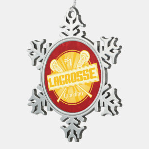 #1 Lacrosse Grandma Christmas Tree Ornament