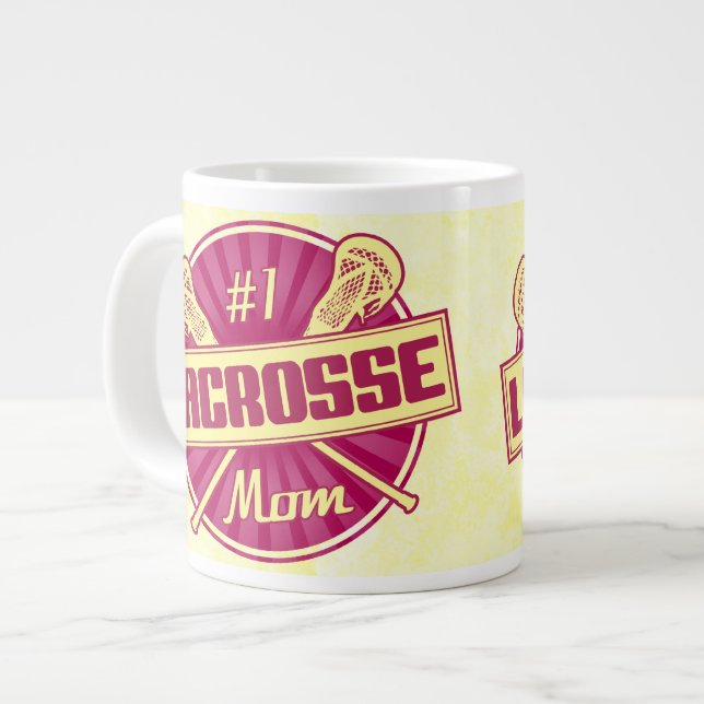 #1 Lacrosse Mum Jumbo Mug (Front Left)