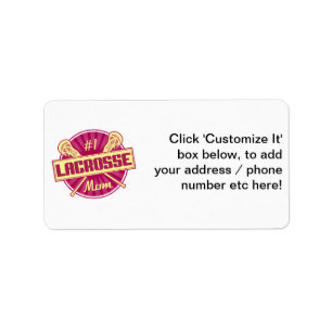 #1 Lacrosse Mum Label