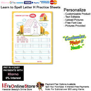 1 Learn To Spell Letter H Teacher Home Schooling
