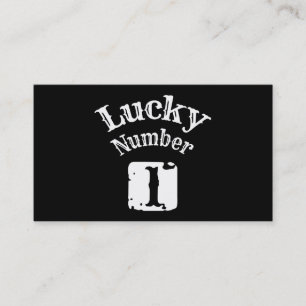 1 - Lucky Number 1 Luck Business Card