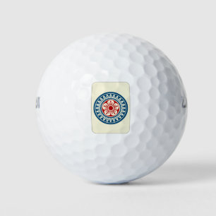 1 mahjong tile / ONE OF CIRCLES -MAHJONG TILE- Golf Balls