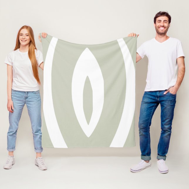 1 Minimalist Nature Rhythm Fleece Blanket (In Situ)