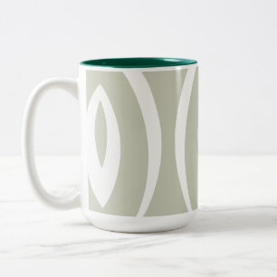 1 Minimalist Nature Rhythm Two-Tone Coffee Mug