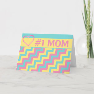 #1 MOM from Favourite Child Humour Mother's Day Card