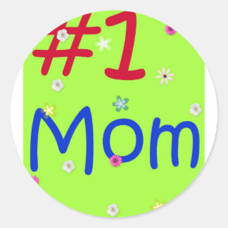 #1 Mum Classic Round Sticker