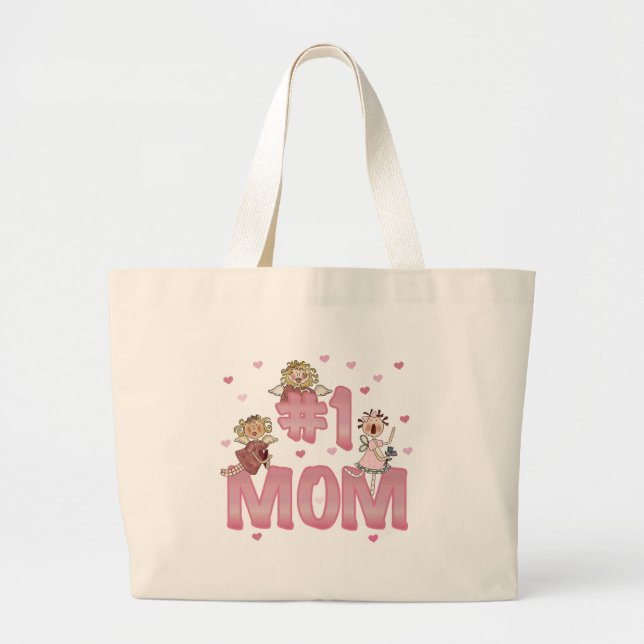 #1 Mum Large Tote Bag (Front)