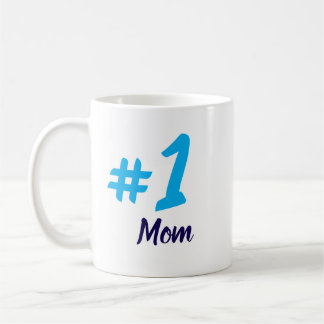 #1 Mum light blue Coffee Mug