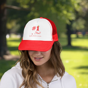 #1 Mum Love Personalised Sport Hat
