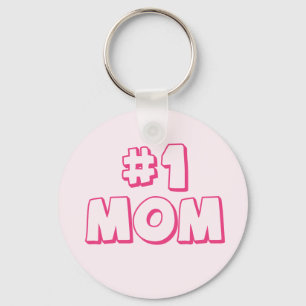 #1 Mum Number One Mum Keychain